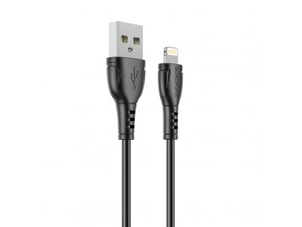 Kabel Borofone BX51 USB na Lightning 2,4A 1 metr černý