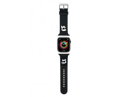 Screenshot 2024 05 30 at 12 16 18 Karl Lagerfeld KLAWMSLKCNK Apple Watch 4 5 6 7 SE 8 9 40 41mm strap 3D Rubber Karl&Choupette Heads black