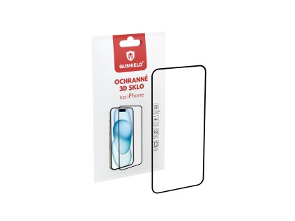 Gushield 3D ochranné sklo iPhone 13 / 13 Pro / 14 / 16E / 17E