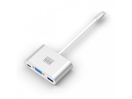 Box Products adaptér z USB-C na VGA + USB 3.0 + USB-C