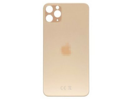 Zadní sklo s větším otvorem na kameru pro Apple iPhone 11 Pro Max Gold