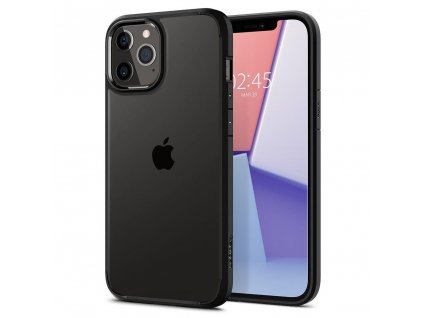 Ochranný obal Spigen Ultra Hybrid pro iPhone 12 / 12 Pro - matně černý