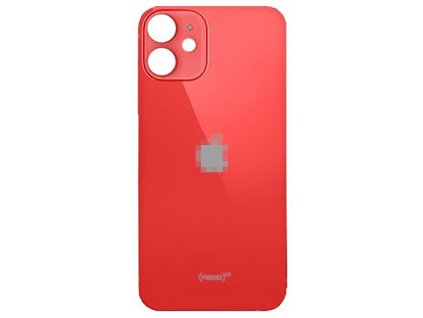 Zadní sklo s větším otvorem na kameru pro Apple iPhone 12 Mini Red