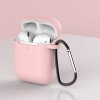 eng pm Case for AirPods 2 AirPods 1 silicone soft case for headphones keychain carabiner pendant pink case D 87728 1
