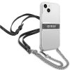 eng pm Guess GUHCP13MKC4GBSI iPhone 13 6 1 quot Transparent hardcase 4G Gray Strap Silver Chain 88470 4