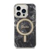 eng pl Set Guess GUBPP14LHMEACSK Case Charger iPhone 14 Pro 6 1 black black hard case Marble MagSafe 136509 3