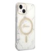 eng pl Set Guess GUBPP14SHMEACSH Case Charger iPhone 14 6 1 white white hard case Marble MagSafe 136520 4