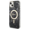 eng pl Set Guess GUBPP14SHMEACSK Case Charger iPhone 14 6 1 black black hard case Marble MagSafe 136521 2