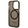 eng pl Guess GUHMP14LHTCMK iPhone 14 Pro 6 1 quot black black hard case Gold Outline Translucent MagSafe 122413 7