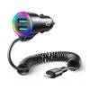 eng pl Joyroom 3 in 1 fast car charger with Lightning cable 1 5m 17W black JR CL25 121166 2