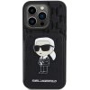 karl lagerfeld klhcp15xsakknsck apple iphone 15 pro max hardcase saffiano monogram ikonik patch black (2)