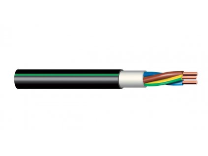 Inštalačný kábel CYKY J 3x2,5mm NKT so zeleným pruhom
