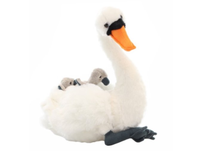 Plüss hattyú 30 cm - plüss játékok