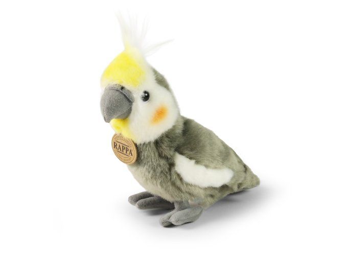 Plüss papagáj búbos kakadu 20 cm