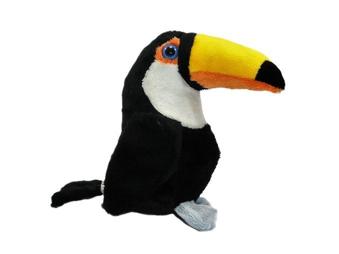 Plüss tukán 18 cm - plüss játékok