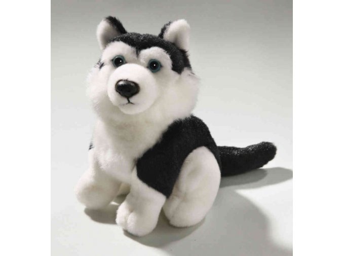 Plüss kutya - husky 16 cm