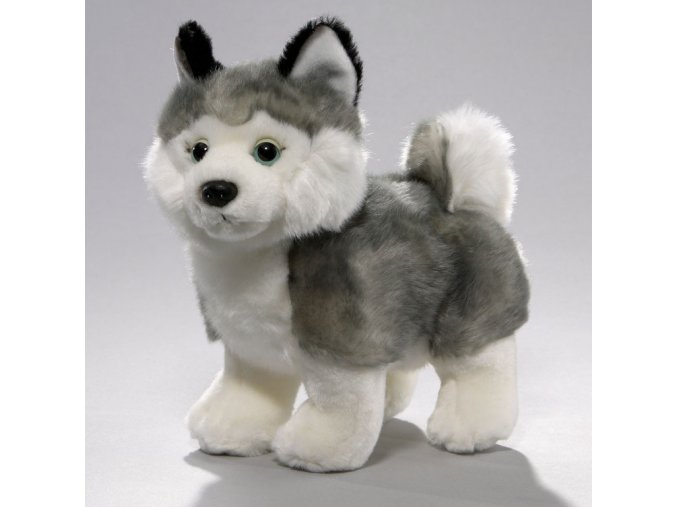 Plüss kutya - husky 27 cm