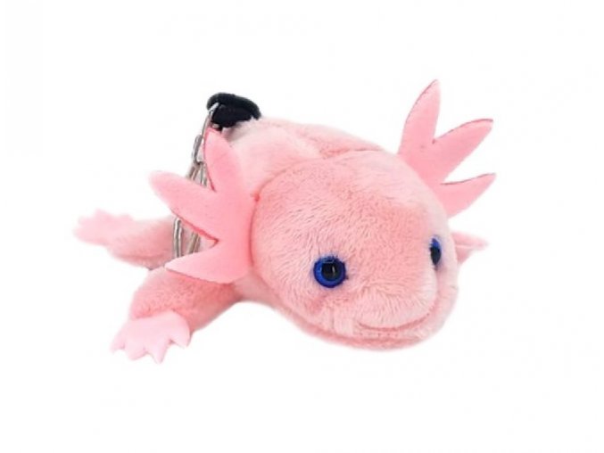 Plüss axolotl kulcstartó 10 cm - plüss játékok