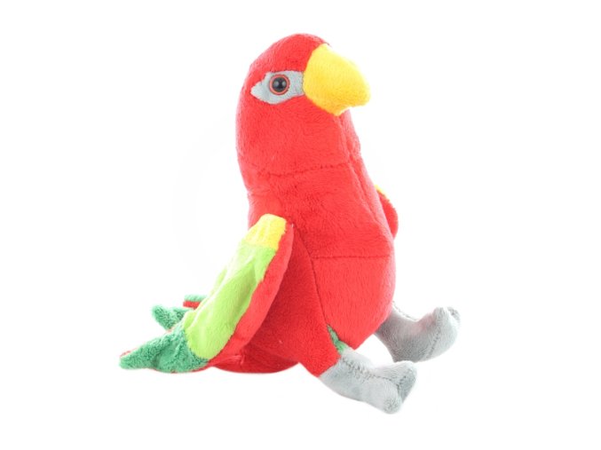 Plüss papagáj 18 cm - plüss játékok