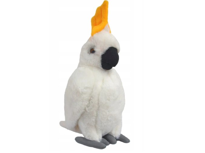Plüss papagáj kakadu 28 cm