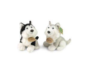Plüss husky kutya 16 cm