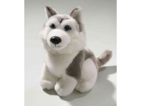 Plüss kutya - husky 16 cm