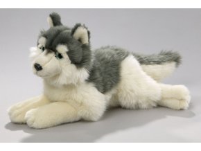 Plüss kutya - husky 32 cm