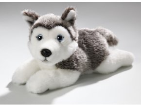 Plüss kutya - husky 23 cm