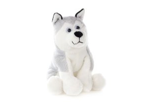 Plüss kutya husky 16 cm - plüss játékok