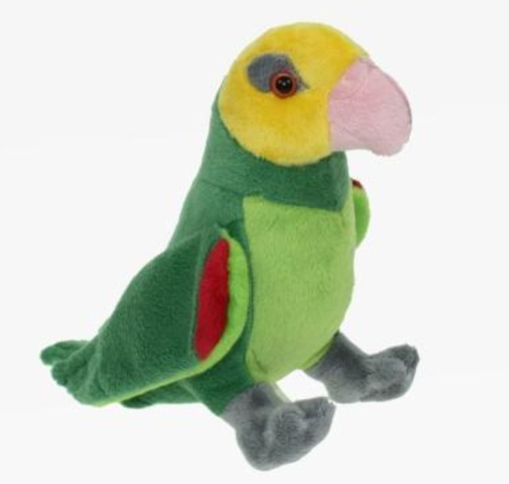 Cornelisen Plüss papagáj 18 cm - plüss játékok
