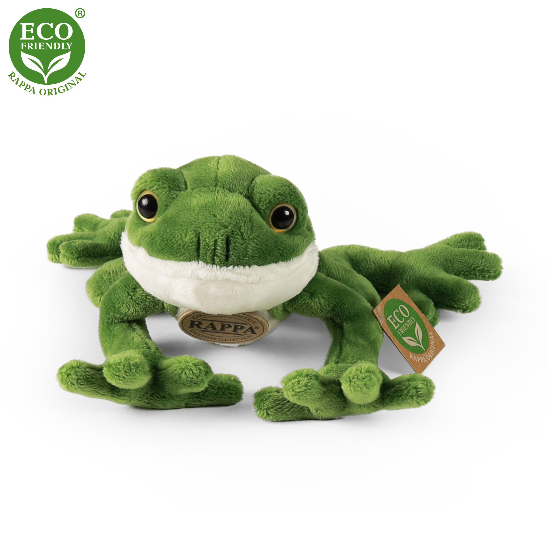 Rappa Plüss béka 15 cm - plüss játékok