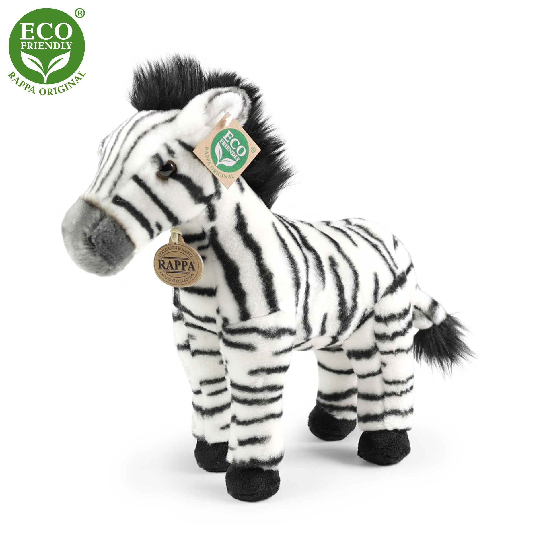 Rappa Plüss zebra 30 cm - plüss játékok