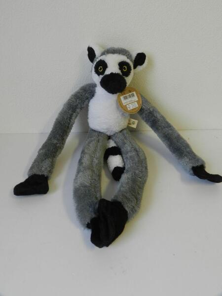 Deluxebase Plüss gyûrûsfarkú maki 55 cm - plüss játékok