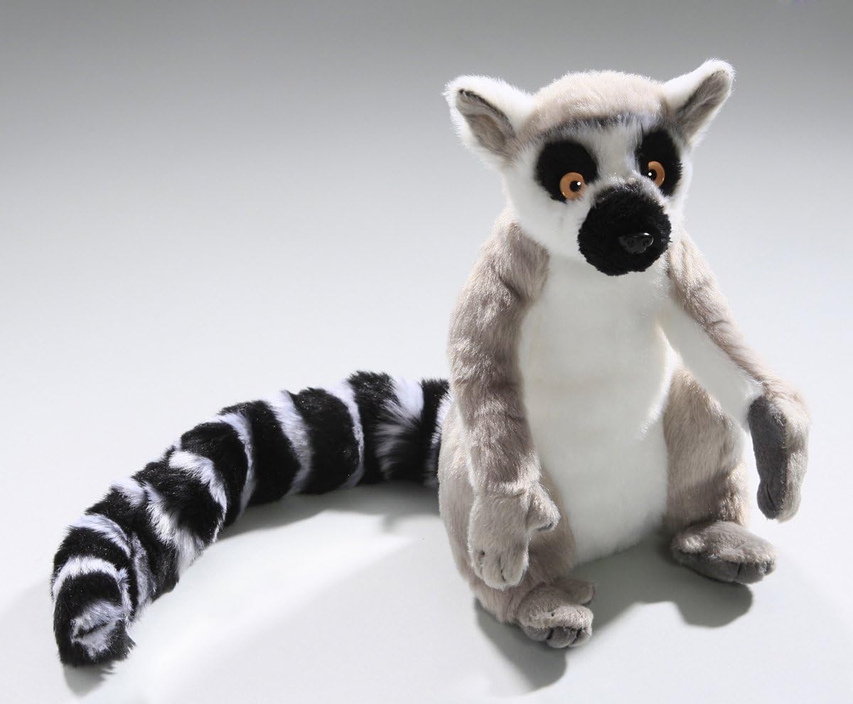 Lamps Plüss gyûrûsfarkú maki 21 cm - plüss játékok