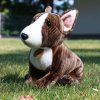 Plüss kutya angol bullterrier 30 cm