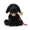Plüss labrador kutya pórázzal 28 cm