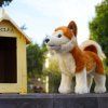 Plüss kutya Akita Inu 30 cm