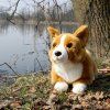 Plüss corgi kutya 32 cm