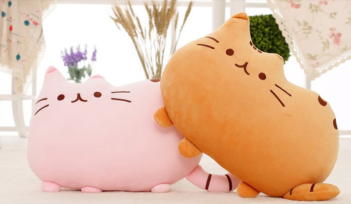 Plyšová kočička Pusheen 40x30 cm Barva: Bílá