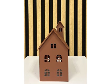 Plechový domek malý hnědý