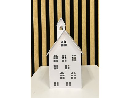 Plechový domek velký bílý