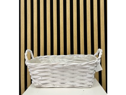 Košík truhlík bílý