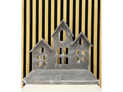 Domek silueta šedý