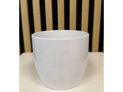 Bílý květináč 5352