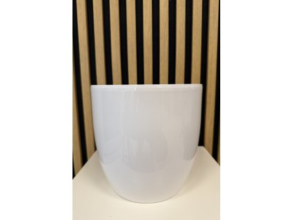 Bílý květináč 8047