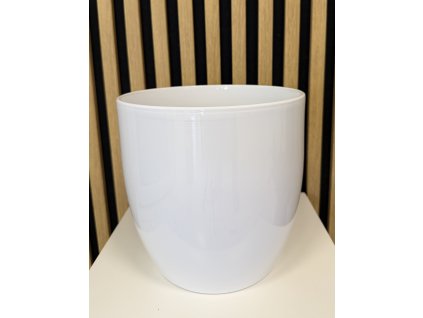 Bílý květináč 8046