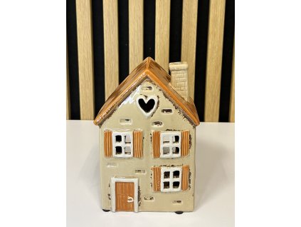 Keramický domek krémový