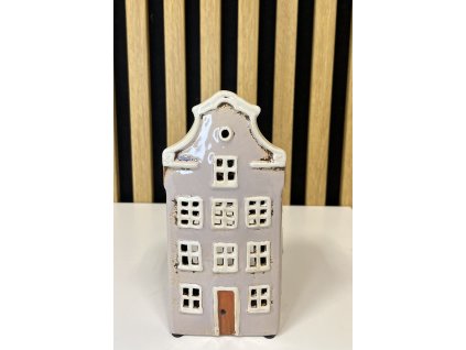 Keramický domek šedý