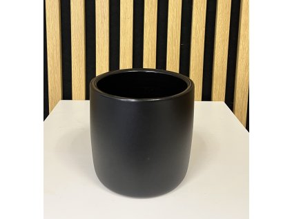 Designový květináč černý