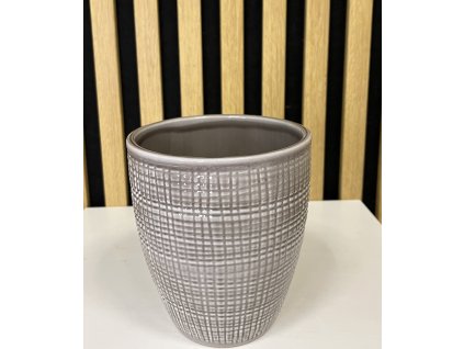 Designový květináč orchidej šedivý